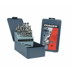 Diager - Coffret forets métal 25 pièces hss meulés pro