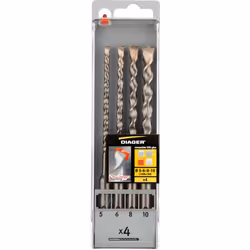 Coffret de 4 forets béton TWISTER PLUS - 100C