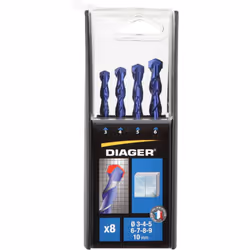 Coffret 8 forets CERAMIK attachement cylindrique - 239B