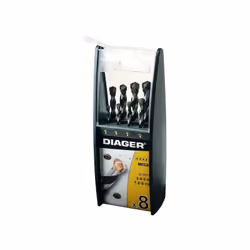 Composition : Ø 3-4-5-6-7-8-9-10 mm. Coffret plastique duo. Queue cylindrique. ◉ Détails : Attachement : cylindrique ◉ Diamèt ...