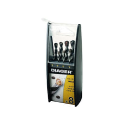 Coffret plastique de 8 forets béton queue cylindrique mega ref.256C Diager