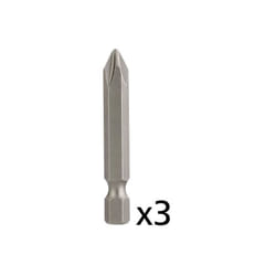 Diager - 3 Embouts vissage Phillips No1 Lg 50mm revêtement tin