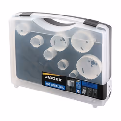 Mallette DIAGER 10 scie cloches cobalt - Spécial maintenance - 655C - Idéale pour les : - Plastiques, - Bois, - Acier - Inox  ...