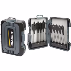 Coffret 9 Mèches bois plate - 925C