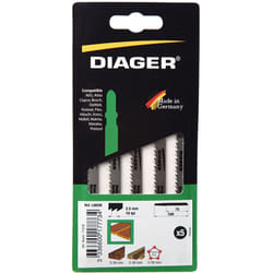 Diager - Lames scie sauteuse pour bois et plastique - L002W Pack de 5