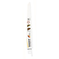 Diager - Pack de 5 lames de scie sabre coupe rapide pour bois /plastique - L201W Long. Utile 130 Long. Totale 150