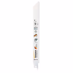 Lames scie sabre spéciales tôles/ tuyaux - L200M Long. Utile 180 Long. Totale 200 Pack de 5