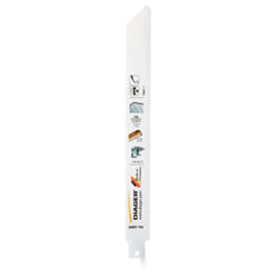 Diager - Lames scie sabre spéciales tôles/ tuyaux - L200M Long. Utile 180 Long. Totale 200 Pack de 5