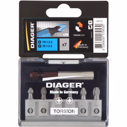 Coffret de 7 embouts torsion PZ-PH - U641D