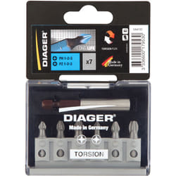 Diager - Coffret de 7 embouts torsion pz-ph - U641D