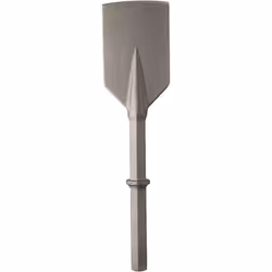 Pelle hexagonal 28 mm avec collerette - 373HL Larg. 75 Long. Totale 560