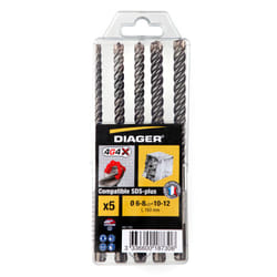 Coffret de 5 forets béton 4G4 - 112Q