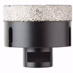 Scie trépan diamant à sec DIAGER avec emmanchement M14 pour meuleuse - 440CD - Profondeur de coupe 35mm. Diamant de qualité p ...