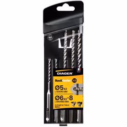 Coffret 5 forets béton SDS Plus Rockfaster - DIAGER - 1005A - - Produit expédié depuis notre plateforme située à Rodez en Ave ...