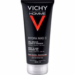 Le gel douche et shampoing 2 en 1 Vichy Homme Hydra-Mag C s’avérera très pratique si vous souhaitez gagner du temps, mais aus ...
