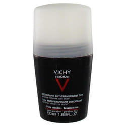 Vichy Homme Déodorant Anti-Transpirant 72H Contrôle Extrême Roll-On 50 ml
