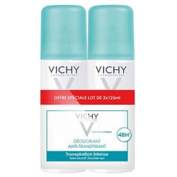 Vichy Déodorant Anti-Transpirant Efficacité 48H Lot de 2 x 125 ml