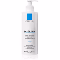 Il est essentiel d’avoir une peau parfaitement nettoyée avant d’appliquer vos soins cosmétiques. Le fluide démaquillant et nettoyant La Roche-Posay Toleriane élimine délicatement les impuretés et le maquillage waterproof sans pourtant causer d’irritations. Vous pouvez donc aussi l’utiliser sans crainte pour démaquiller votre contour des yeux sensible.
