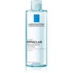 L’eau micellaire pour peaux à problèmes sujettes à l’acné La Roche-Posay Effaclar Ultra élimine efficacement le maquillage et ...