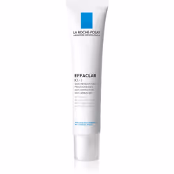 Vous souffrez de voir des points noirs et d’autres imperfections sur votre peau trop brillante&nbsp;? La crème matifiante rafraîchissante pour peaux grasses et à problèmes La Roche-Posay Effaclar K (+) deviendra rapidement votre alliée. Elle a été conçue sur mesure pour les peaux acnéiques des adultes.