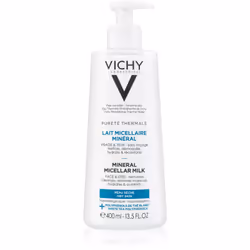 Vous rêvez d’une peau parfaitement propre et sans irritation ? Le lait micellaire minéral Vichy Pureté Thermale élimine ...