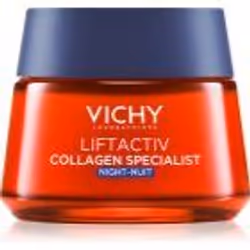 La crème de nuit raffermissante anti-rides Vichy Liftactiv Collagen Specialist agit pendant que vous dormez en faisant le max ...