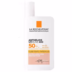 Protégez votre peau des rayons du soleil et du vieillissement prématuré. Le fluide teinté protecteur La Roche-Posay Anthelios UVMUNE 400 Tinted Fluid procure à la peau une protection élevée contre les rayons UV et évite ainsi tout dommage supplémentaire causé aux cellules. Le filtre Mexoryl&nbsp;400 qu’il contient protège également contre les rayons UVA ultra-longs. Grâce à sa formule douce