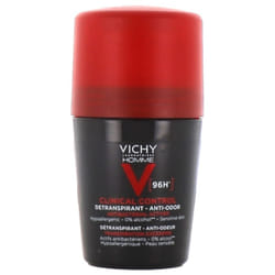 Vichy Homme Clinical Control Déodorant Détranspirant Anti-Odeur 96H Roll-On 50 ml