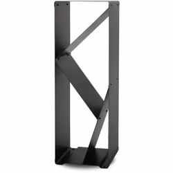Matière : Acier peint Couleur : Noir Taille max bûches : 50 cm Capacité de remplissage : 70% Dimensions : 39 x 39 x 120 cm