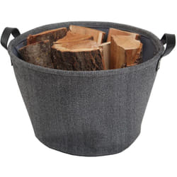 Panier a Buches Tissu Teahupoo Anthracite - Le Marquier