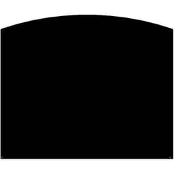Le Marquier - Plaque De Sol Demi-Ronde Noire L120 H100