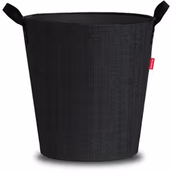 Matière : Tissu Couleur : Noir Equipé de deux anses Taille max bûches : 50 cm Tenue : rigide Dimensions : 44 x 44 x 45 cm