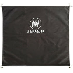 Rideau universel pour chariot et dessertes en polyester noir - Le Marquier