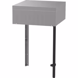1 meuble d'angle 58*58 cm. Avec pied et cache pour éviter le jour entre deux meubles. Plateau angle en Inox et pied en acier  ...