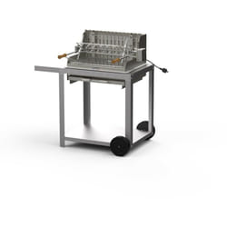 Le Marquier - Barbecue à charbon Exclusive Mendy + Chariot - Inox