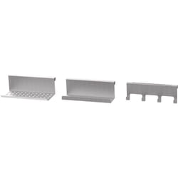 Le Marquier - Kit 3 accessoires inox cuisine d'extérieur (porte épices/spatule/éponge)