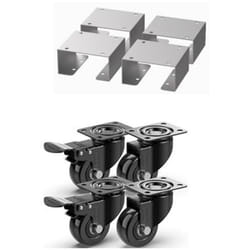 Le Marquier - Kit roues meuble de cuisine extérieure