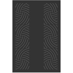 Le Marquier - Plaque murale Essentiel Noire L80 H120