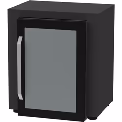 1 meuble 80* 55 cm doté d'un espace ouvert sous le plan de travail pour y installer une cave à vin, un frigo de dimension max ...