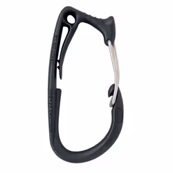 Petzl CARITOOL, Ice climbing, Alpinisme, Escalade sportive, Trad climbing, Boucle à libération latérale, Noir, unisexe