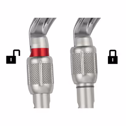Petzl M33A SL mousqueton d'escalade Mousqueton à verrou En forme de D Aluminium Gris 1 pièce(s) - Vue supplémentaire 4