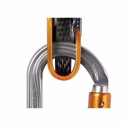 Petzl M33A BL mousqueton d'escalade Mousqueton à verrou En forme de D Aluminium Gris 1 pièce(s)