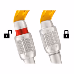 Petzl M39A S mousqueton d'escalade Mousqueton à verrou En forme de D Aluminium Jaune 1 pièce(s) - Vue supplémentaire 4