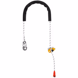 La longe Grillon Hook Petzl est utilisée pour réaliser des systèmes de maintien au travail en complément d'un dispositif d'ar ...