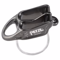 Petzl REVERSO, Dispositif d'assurage tubulaire, Freinage assisté, Aluminium, 57 g