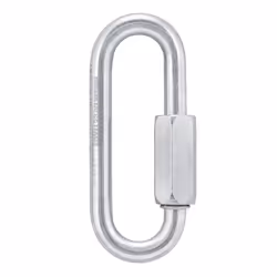 Petzl Go 8 mm, Verrou tournant, Mousqueton à verrou, Ovale, Acier, Acier, 30 kN