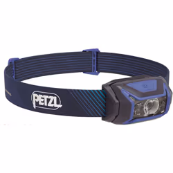 Petzl Actik Core, Lampe frontale, Bleu, Plastique, Caoutchouc, Boutons, IPX4, LED