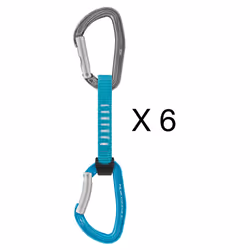 Petzl DJINN AXESS, Doigt droit, Mousqueton à verrou, Aluminium, Gris, Turquoise, 23 kN, 9 kN
