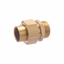 Raccord droit 3 pièces à souder pour tube en cuivre de diamètre 16 mm - sortie mâle 1/2 (15x21) - joint sphéroconique. Ce rac ...