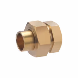 Raccord droit 3 pièces à souder pour tube en cuivre de diamètre 16 mm - sortie femelle 1/2 (15x21) - joint sphéroconique. Ce  ...